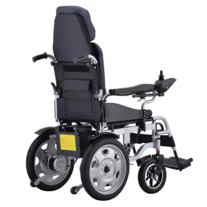 Lightweight Folding Reclining Carbon Steel Electric Wheelchair Portable Electric Wheelchair 50112-L140