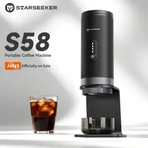 STARSEEKER S58/S58Pro Portable Espresso Coffee Maker Wireless Heating Coffee Machine Bottomless Handle Bottomless Extraction