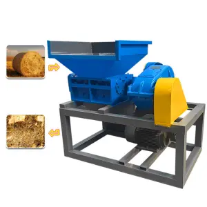 Good Quality Double Shaft Gearbox Shredder PE Film PP Bag Bottle Barrel Lump Shredding Crusher Grinder Machine High Separation