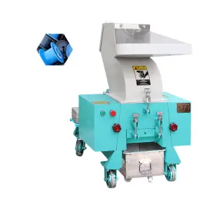 Single Shaft PLC Controlled PS Plastic Shredder with Gearbox 7.5kW Motorized Waste Plastic Crusher for 220V/380V 1 Year Warranty