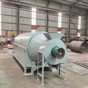 China Good Sawdust Slag Sugar Wood Chip Rotary Drum Dryer for Food Processing with Electric Heating and High Productivity