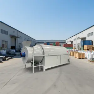 Rotary Drum Dryer for Food & Chemicals Processing Electric/Oil/Gas Heating Carbon Steel 380V 2000W