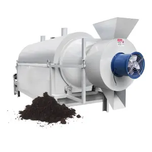Industrial Rotary Drum Roasting Machine for Nuts Soybean Flour Mill Winery Processing High Efficiency Commercial Use