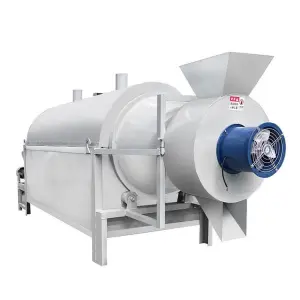 Multifunctional Industrial Rotary Drum Dryer for Grain Paddy Rice 304 Stainless Steel Steam Heating Drying Equipment