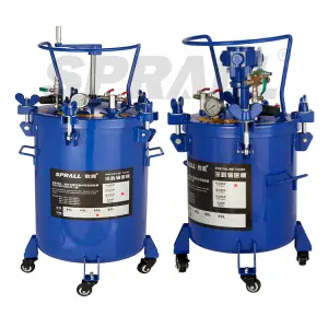 10-60L Factory Direct SPRALL Paint Coating Pneumatic Mixing Pressure Vessel Tank with Motor High Safety Level