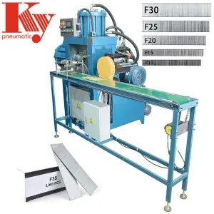 KY Automatic T/F Series Brad Nail Forming Machine 8-64 mm Length Upholstery Decorative Stapler for Nail Making