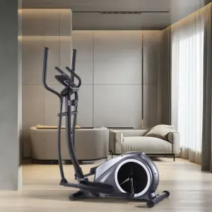 Steel Frame Magnetic Control Elliptical Machine LED Display Eco-Friendly Home Gym Equipment