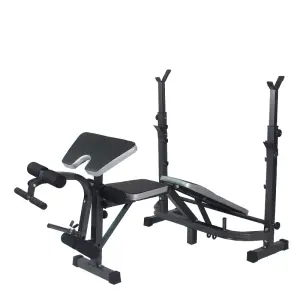 Fitness Equipment Multi-function Home Portable Adjustable Plate Folding Gym Weight bar Bench Press1