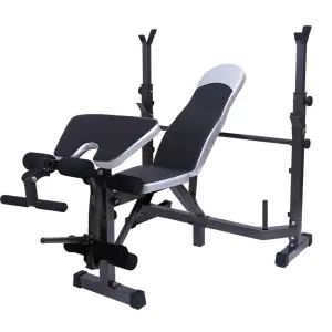 Barbell Rack Integrated Adjustable Weight Bench Home Multi-Press Training Gear
