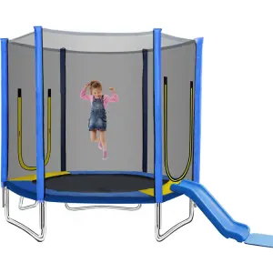 Outdoor Foldable Safety Enclosure Net Fitness Exercise Backyard Jumping Fun Kids Trampoline1