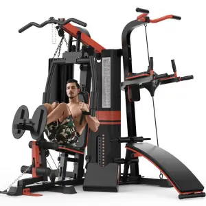 Integrated Weight Training Home Gym, Multifunctional Fitness Equipment