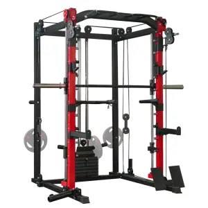 Home&Gym Multifunctional Power Rack Adjustable Squat Gym Equipment Body Building Fitness Smith Machine for Fit Racks 1