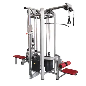 4-Station Commercial Multi-Function Gym Equipment, High-Duty Fitness Station