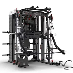 Multi Function Smith Machine with Weight Stack, Gym Fitness, Commercial Frame, Home Use, Wholesale, New Design, Sale