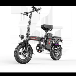 Foldable Electric Bike 2 Wheels Adult Dual Purpose Scooter Portable E-Bike for Men & Women Compact Commuting Dual Purpose