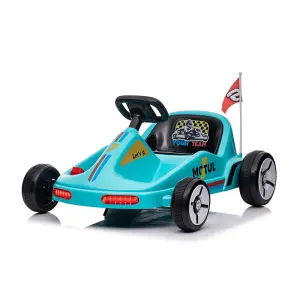 New Popular 12v Electric Drift Go Kart 6-12 Years Old Kids Ride on Toy Car Go Karting Electric for Children With Cool Light