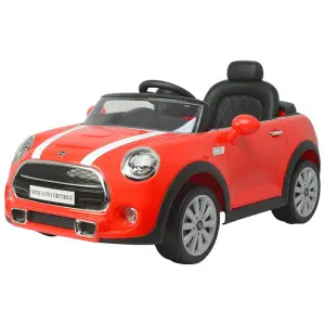 Licenced BWM MINI Convertible 12V Battery Powered Push Car Made of Plastic Remote Control Electric Car for Kids 3 to 6 Years