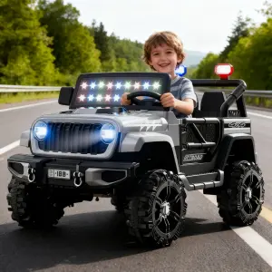 Unisex 12-Volt Kids Electric ATV Sport Ride-On Car 4X4 4-Wheel With Parental Remote Control Plastic Battery-Powered Toy
