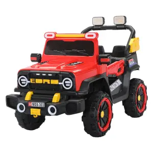 Factory Stock Leather Seat Kids Electric Ride-on Car 12V Plastic Rechargeable Battery Toy Cars for Kids 2-4 Years Old to Drive