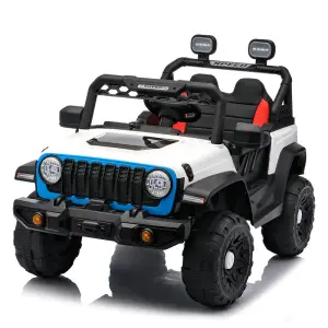 Unisex 12-Volt Kids Electric Car Sport Ride-On Car 4X4 4-Wheel Plastic Battery-Powered Toy Cars With Parental Remote Control