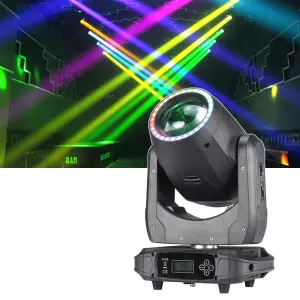 AOPU 150W Beam Light Amd 30PcsX0.2W RGB 3IN1 LED RING 8 Prism LED 150W Moving Head Beam Stage Light for Concert