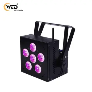 AOPU LED 6x18w Uplights Battery Wireless Light RGBWA UV 6IN1Stage Lighting Led Par for Events Party