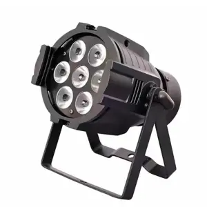 AOPU Factory Mini 7*10w Stage Lighting Equipment Led Par Par 64 Led Rgbw 4in1 Luces Led Par Light for Club Party