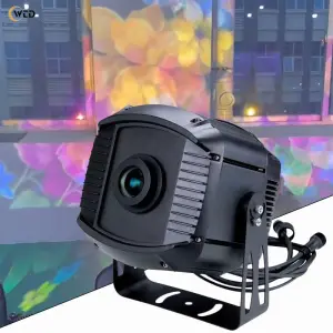 AOPU 200W RGBW LED Customized Logo Gobo Projector Light IP65 Waterproof Rotating Led Logo Projector Light for Outdoor