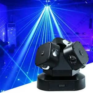AOPU RGBW 12x10W Laser Moving Head Light 4In1 Moving Head Beam Laser Light for Night Club