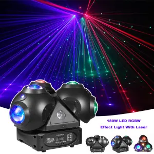 AOPU 180W RGBW Beetle Moving Head Laser Light Suitable for DJ Disco KTV