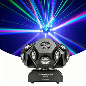 AOPU Three Heads Beam Moving Head 18pcs Creep Lamp Bar Ktv Disco Stage Lighting Led Dj Equipment Laser Light