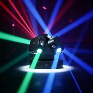 AOPU New RGBW 12x10W 6 Armed Ceiling Laser Light DJ Laser Light Price Laser Heads Beam Light for KTV Christmas