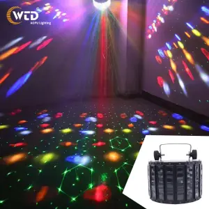 AOPU 2In1 Laser Butterfly Disco Lights Flash Beam DJ Butterfly Lights With Remote Control Party DJ Lights for Night Club Stage