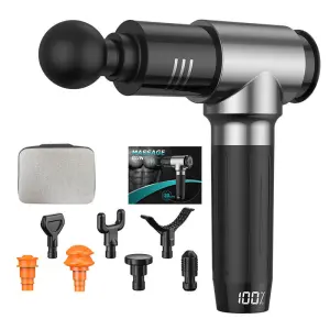 Cross-Border Electric Smart Fascia Gun Body Relaxation Muscle Massager with Vibration & Bass Noise Reduction