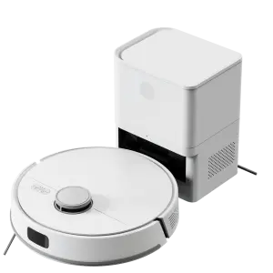 LIECTROUX M70 Laser Robot Vacuum Cleaner & Dust Collector Self Dust Emptying White
