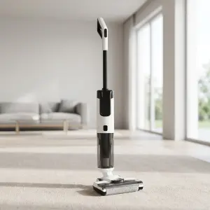 Wet-Dry Smart Upright Vacuum Cleaner with Mop Function 170 Lay Roller Brush Charging Station HEPA Filtration for Hotels