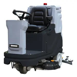 Custom Industrial Wet Ride-On Floor Scrubber Latest Manufacturer's Design Electric Fuel New Condition Plastic Material Manual