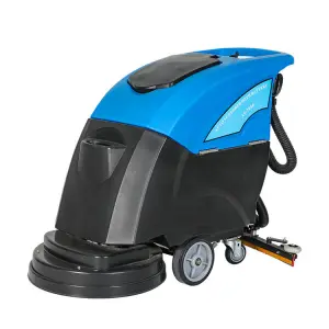 AS1050 Electric Battery Industrial Floor Scrubber New Automatic Manual Cleaning Machine for Construction Made of Durable Plastic
