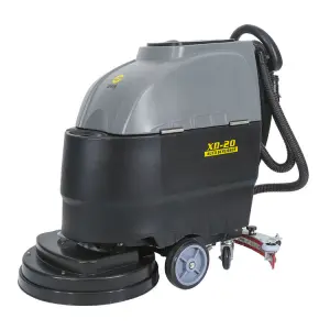 Electric Manual Floor Scrubber Dryer Machine Battery-Powered Heavy-Duty Commercial Use New Plastic 220V Supermarket Marble Floor