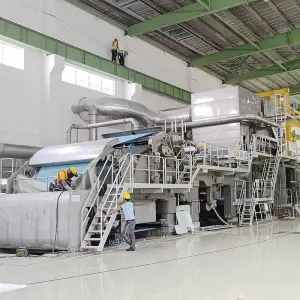 Yunda PLC-controlled 30-100TPD Hygiene Paper Roll Making Machine & Toilet Tissue Production Line with 220V/380V