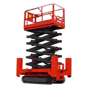 8m  Stable Auto Crawler Aerial Elevating Scissor Lift Work Platform