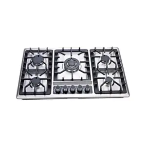Hot Sale Gas Cooker Kitchen Built in Gas Cooktop with 5 burner Gas Stove