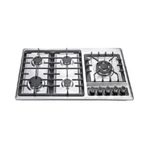 Built in with 5 Burners, Large Firepower Gas Stove, Strong Fire Stainless Steel Multifunctional Kitchen Utensils