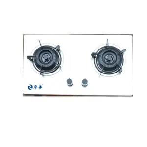 OEM ODM Gas Stove Factory Double Two burner Stainless Steel Top Plate Built-in Cooktop Gas Cooker