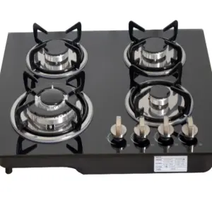 Estufas De 4 Hornillas 4 Burners Gas Cooker Stove Hot Plate Kompor Gas 4 Tungku Plaque De Cuison Gaz Quemadores Cocina