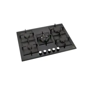 5 burner Gas Cooker Good Price Kitchen Appliance Black Glass Gas Hob Butane Gas Stove burner Parts Cast Iron Propane Cooktop