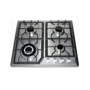 Built in Gas Cooktop 4 Burners Stainless Steel Stove NG/LPG Conversion Kit Thermocouple Flameout Protection Gas Stove