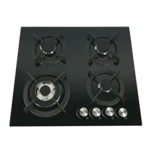 Reasonable Price Italian Gas Stove Advanced Technology Kitchen Gas Stove 4 burner Temper Glass