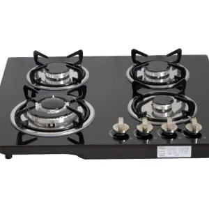4 Burners Glass Top Gas Cooktop Built in Commercial Commercial Gas Stove burner