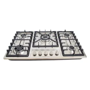 Built in 5 burner Gas Stove LPG LNG Universal Cooker Home Stainless Steel Electronic Ignition Household Kitchen Cooker